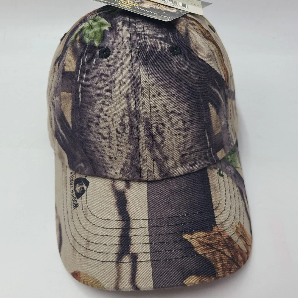 Big Bill Hat Adjustable Camo Beige Blank Hunting Outdoors Wood'n Trail Dad Men